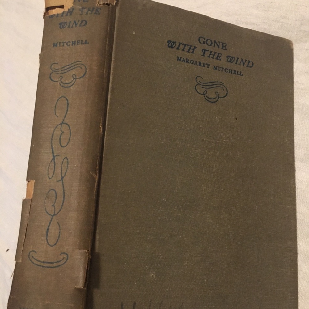 Vintage Gone with the Wind Book by Margaret Mitchell 1938